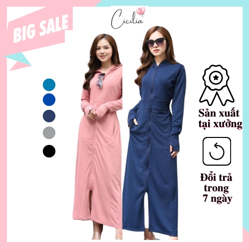 Áo Choàng Chống Nắng Dáng Dài Toàn Thân Nữ Ciciclia Cao Cấp Đẹp Đai Eo Bản To Siêu Tôn Dáng