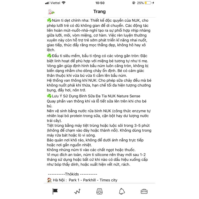 Bình sữa NUK Nature Sense - Hàng Nội Địa Đức