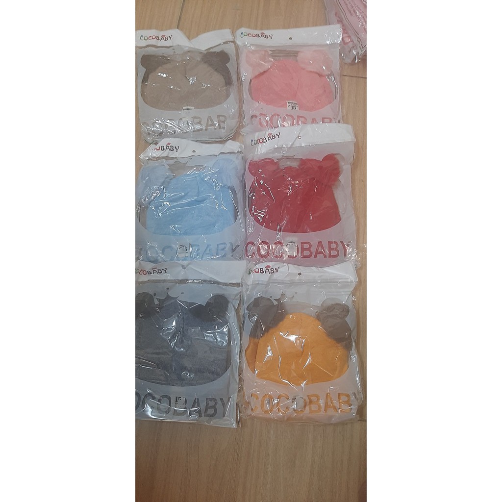 Set mũ và khăn 2 quả bông cho bé 6 tháng đến 3 tuổi