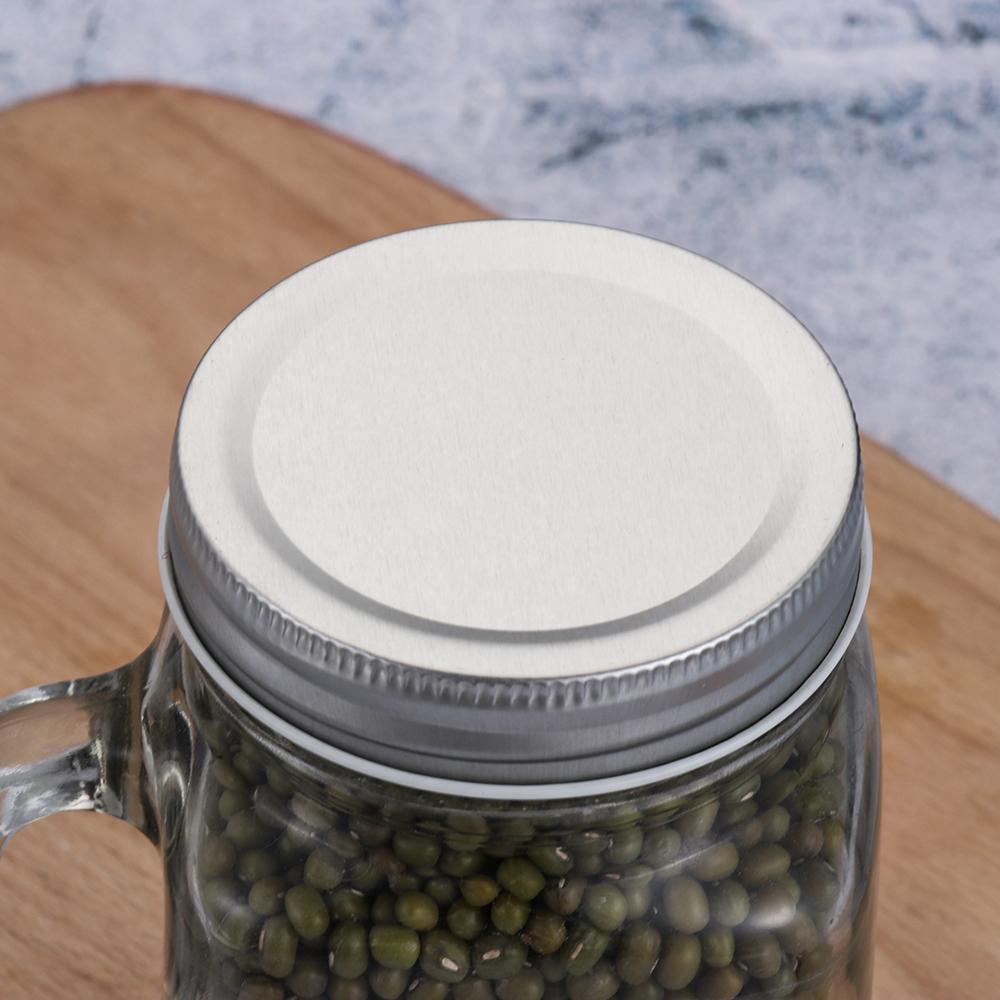 Set 10 Nắp Đậy Lọ Bằng Thiếc Miệng Rộng Chống Rò Rỉ Tiện Dụng