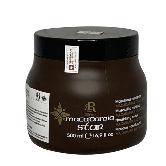 Dầu hấp chăm sóc tóc hư tổn và giúp làm mềm tóc Rrline Macadamia Collagen Star Mask