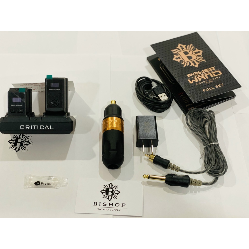 Máy xăm Bishop wand combo 2pin Critical