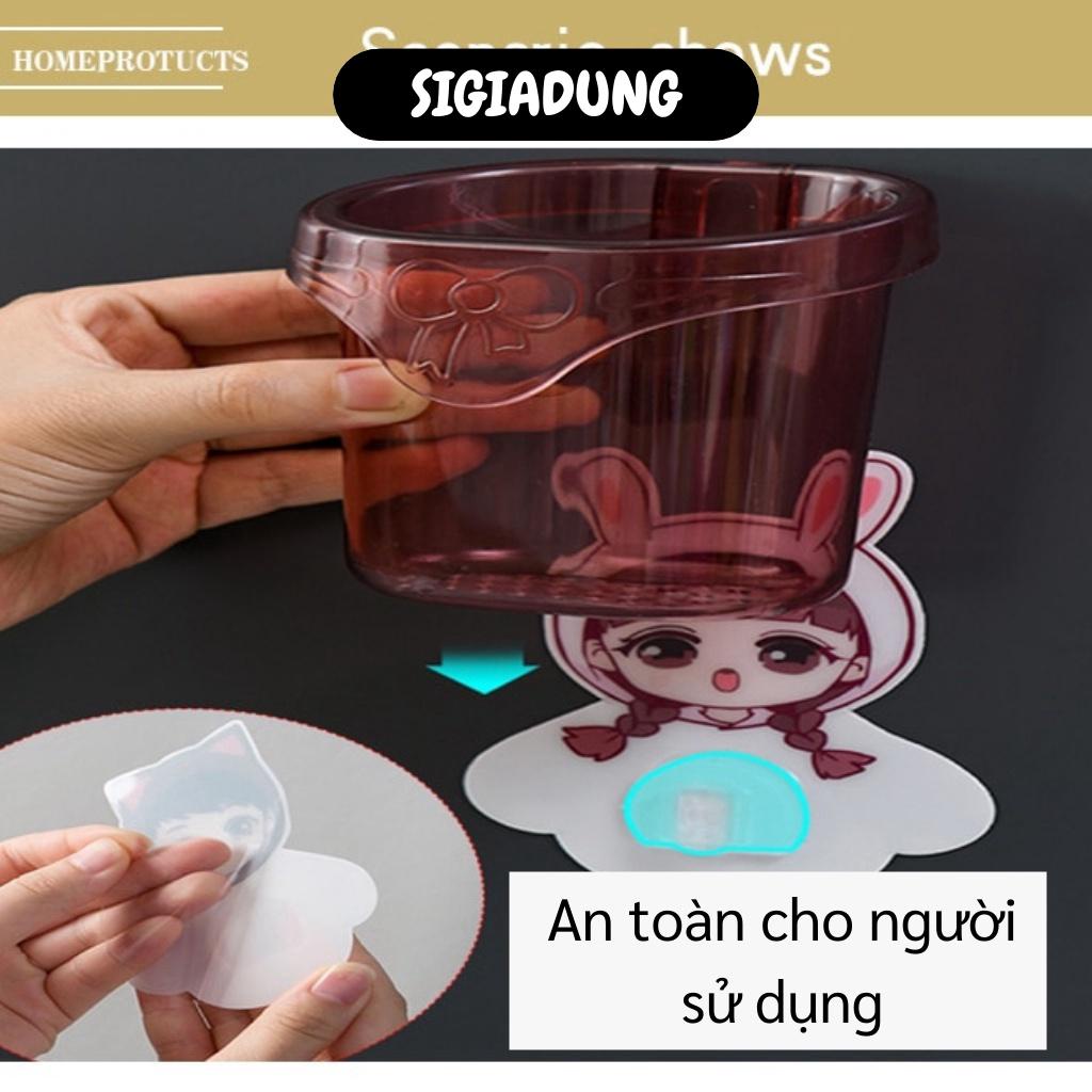 [SGD] Cốc Gấu Dán Tường Đựng Bàn Chải - Giá Đỡ Bàn Chải Và Kem Đánh Răng Đáng Yêu 9746