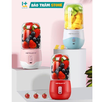 Máy xay sinh tố mini cầm tay , Máy xay cầm tay 4 lưỡi 6 lưỡi say hoa quả