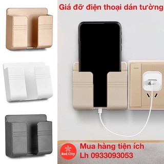 Giá đỡ điện thoại dán tường - sạc pin -  giá để remote máy lạnh