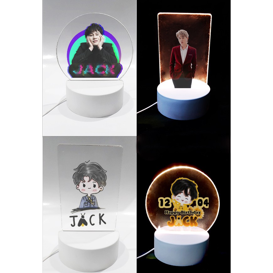 Đèn Led 3D jack DLI25 Đèn Ngủ j97 3D Sáng Tạo cute dễ thương