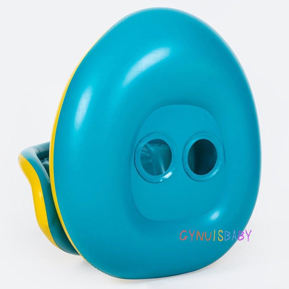 【GYB】Swimming Pools Accessories Kids Inflatable Ring Inflatable Float With Sunshade