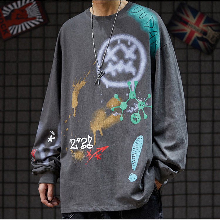 [Mẫu Mới] Áo Thun Nam Basic Tay Dài Cổ Tròn Họa Tiết Vẩy Sơn Phong Cách Trẻ Trung Thời Trang Zenkonu TOP NAM 1000149V1 | BigBuy360 - bigbuy360.vn