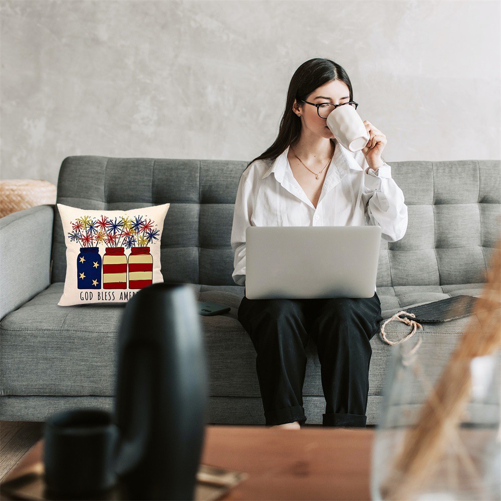 Áo Gối Bọc Đệm Sô Fa Sang Trọng 18x18 Inch