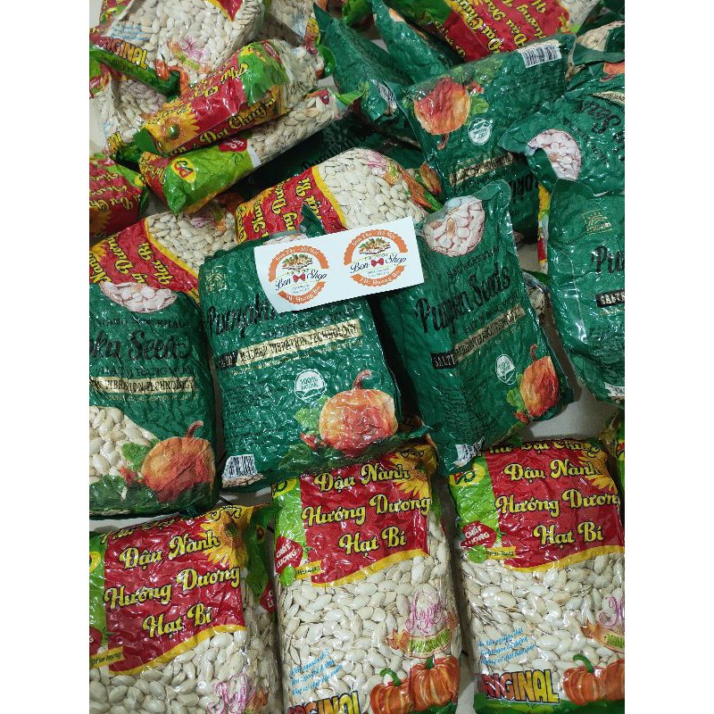Hạt bí rang tay 500g hạt to mẩy hàng loại 1