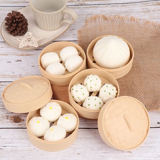 1 Bộ Đồ Chơi Xốp Squishy Giảm Stress Hình Bánh Bao Dễ Thương Cho Bé