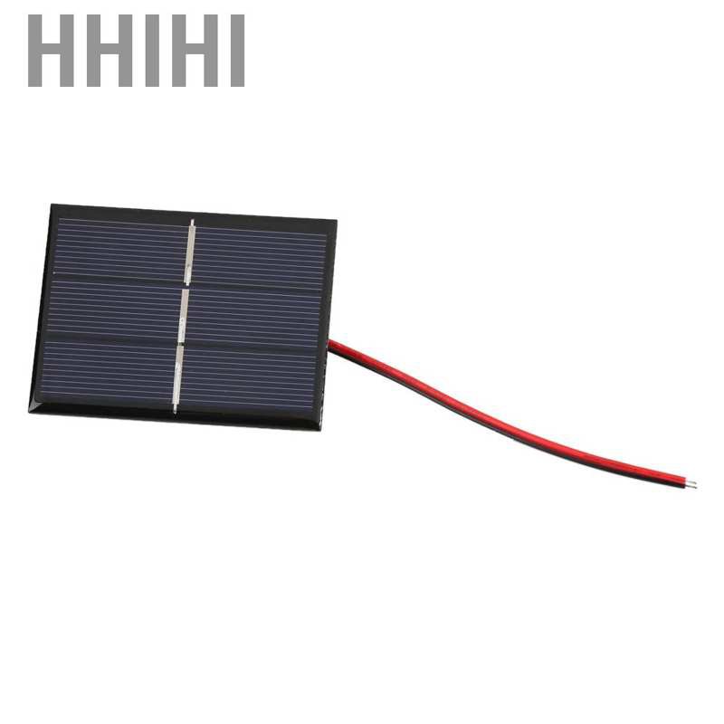 Hhihi 2pcs Solar Panel 60*80*3MM Polycrystalline DIY Power Module Battery Charger