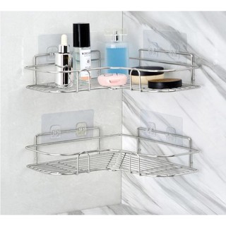 Kệ góc dán nhà tắm để đồ inox