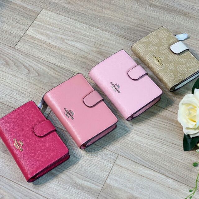 💓VÍ COACH MINI GẬP👉MADE IN VN