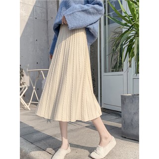 Váy dệt kim nữ 2019 thu đông Thanh Mai