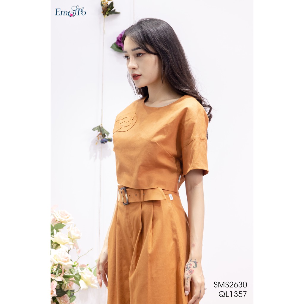 Quần cullotes, ly bung, đỉa cạp, đai eo rời Emspo QL1257