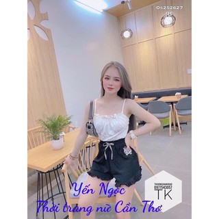 Bộ ngủ 2 dây Kitty thêu+ chất thun mát lạnh