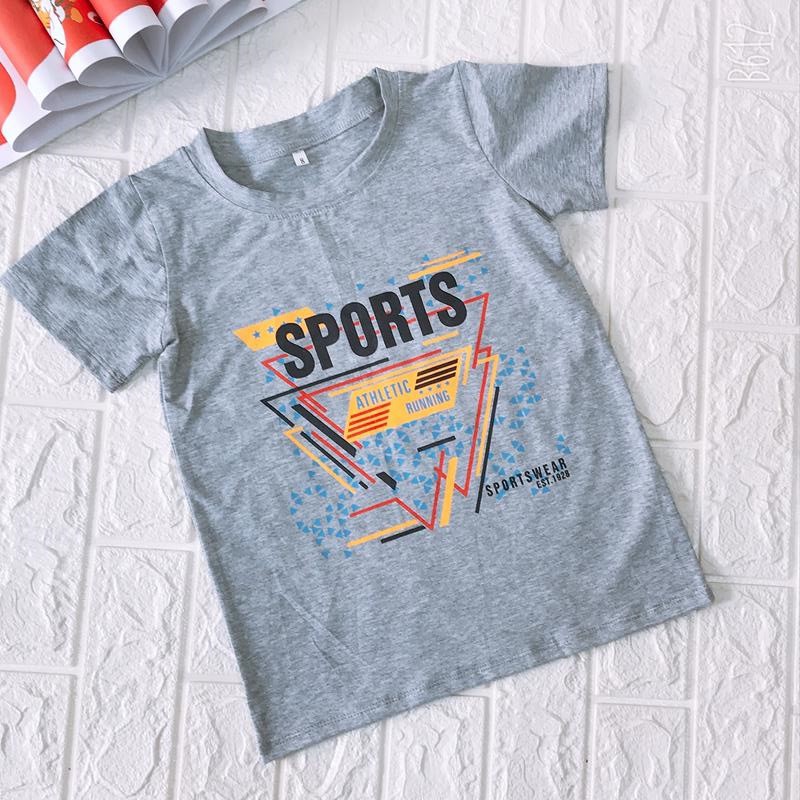 Áo bé trai cộc tay in 3D Sport Cotton 100% size Nhí XHN240