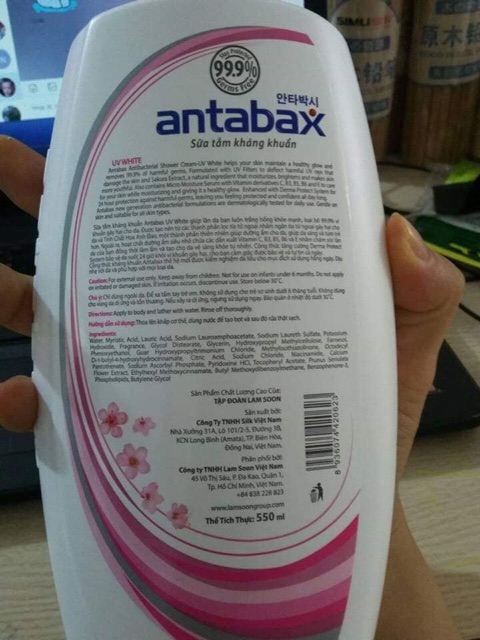 Sữa tắm diệt khuẩn antabax(combo 2 chai)