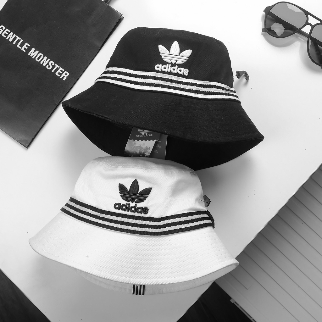 Nón bucket, nón vành thời trang unisex họa tiết họa tiết phối sọc nhà das, lên ảnh bao đẹp 9598