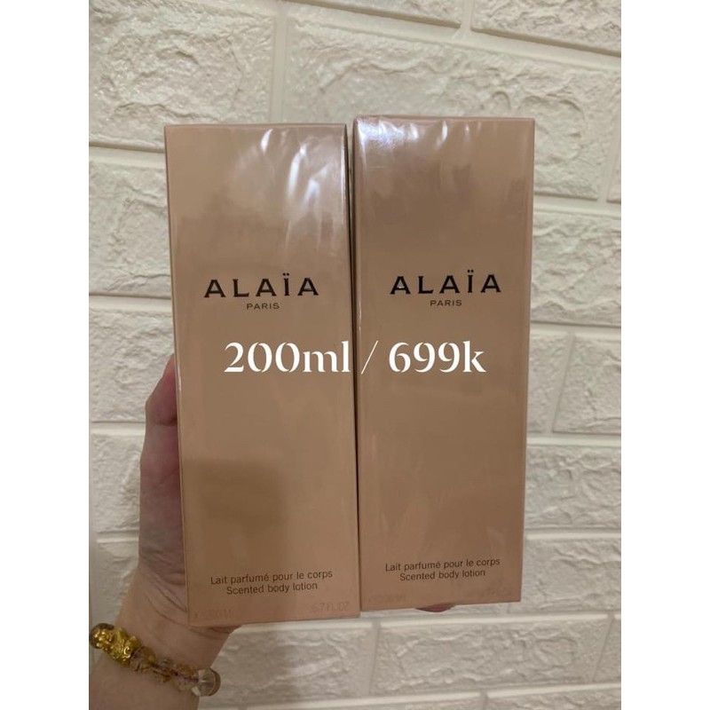 Lotion dưỡng hương nước hoa Alaia 200ml