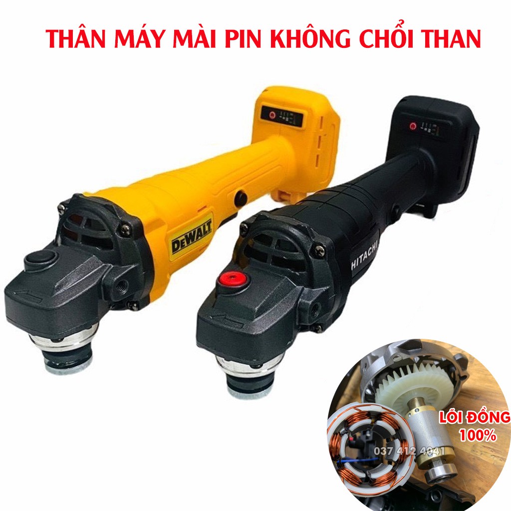 Thân máy mài dùng pin Hitachi, Dewalt, Động cơ không chổi than hoạt động bền bỉ, Cắt tỉa, mài đá tiện lợi