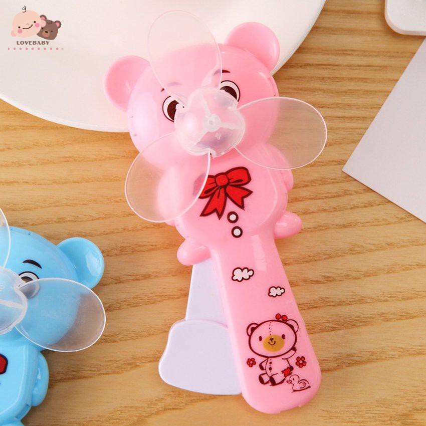 Quạt Cầm Tay Mini Hình Gấu Đáng Yêu Tiện Dụng Vào Mùa Hè