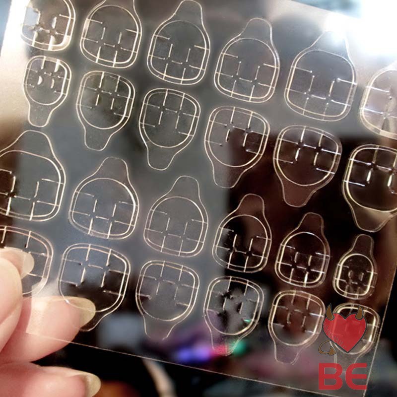 Keo thạch hai mặt trong suốt dùng để dán móng tay DIY thân thiện với môi trường