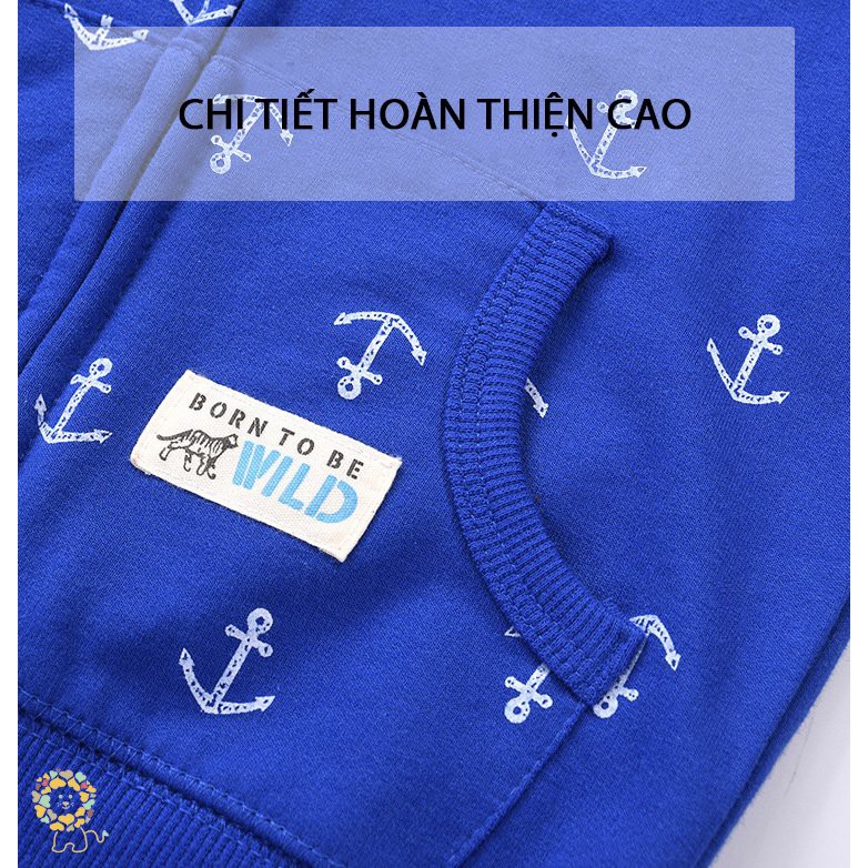 Áo khoác Hoodie cho bé BETOP áo nỉ có mũ họa tiết đáng yêu chất cotton hàng xuất khẩu 2022