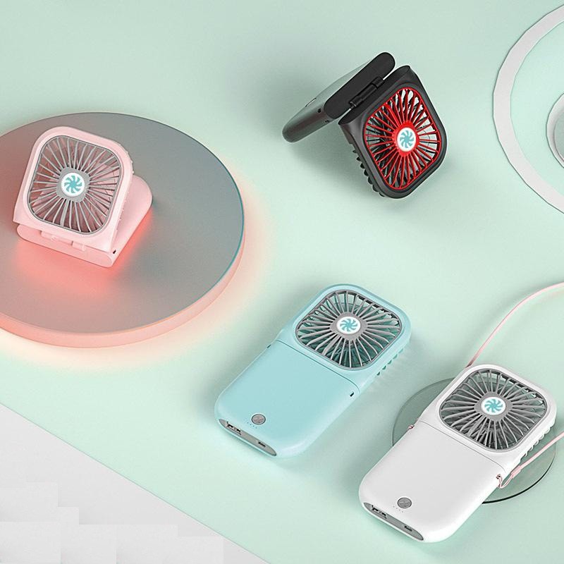 QUẠT MINI HALTER FOLDING FAN CỔNG SẠC USB TIỆN LỢI ĐỒNG THỜI SẠC PIN - ĐEO CỔ - GẬP GỌN BỎ TÚI - DUNG LƯỢNG PIN KHỦNG | BigBuy360 - bigbuy360.vn