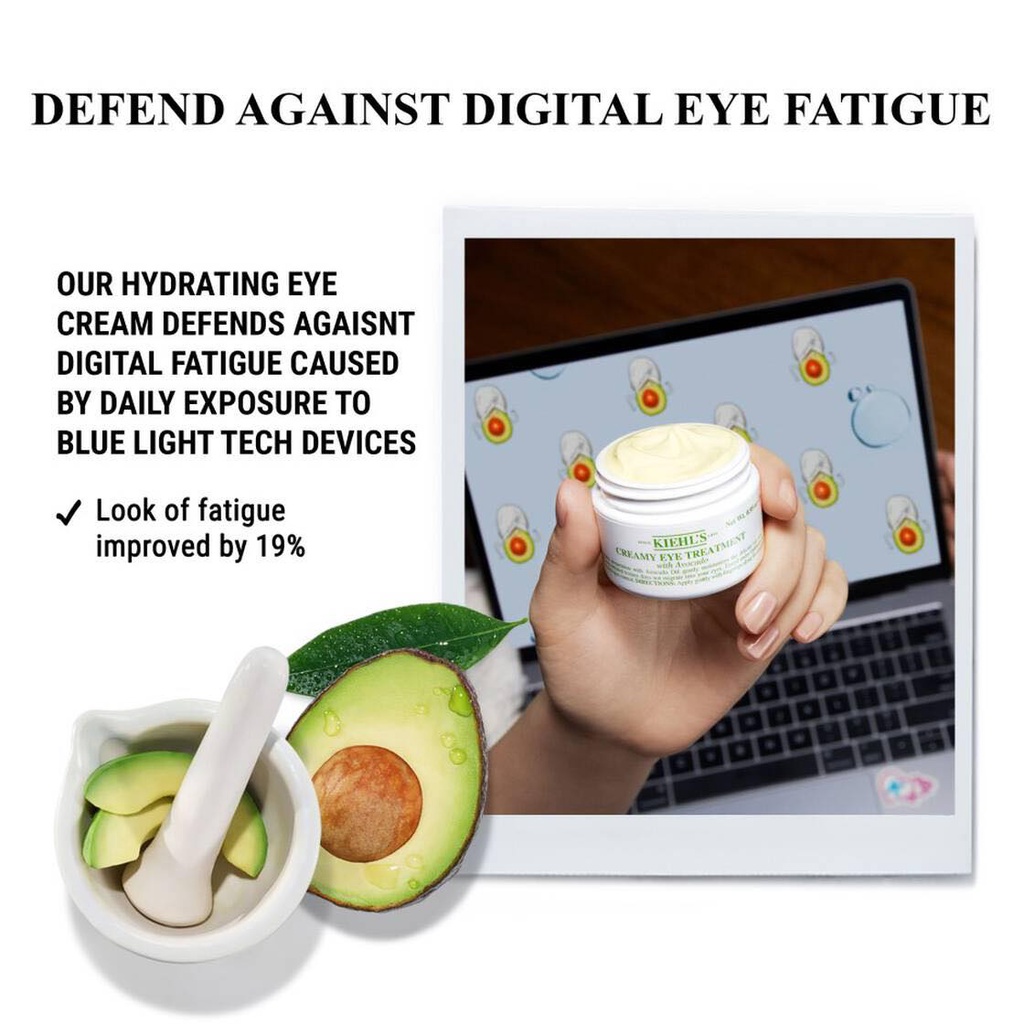 Kem Dưỡng Mắt Bơ KIEHL'S Creamy Eye Treatment with Avocado - Kiehl's Bơ