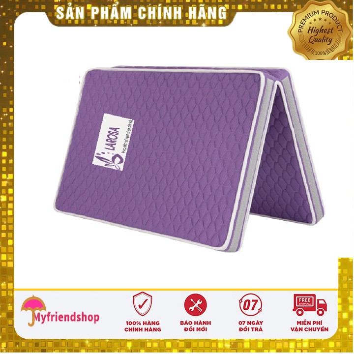 Nệm gấp 2 cao su khoa học Larosa Purple 10cm L003
