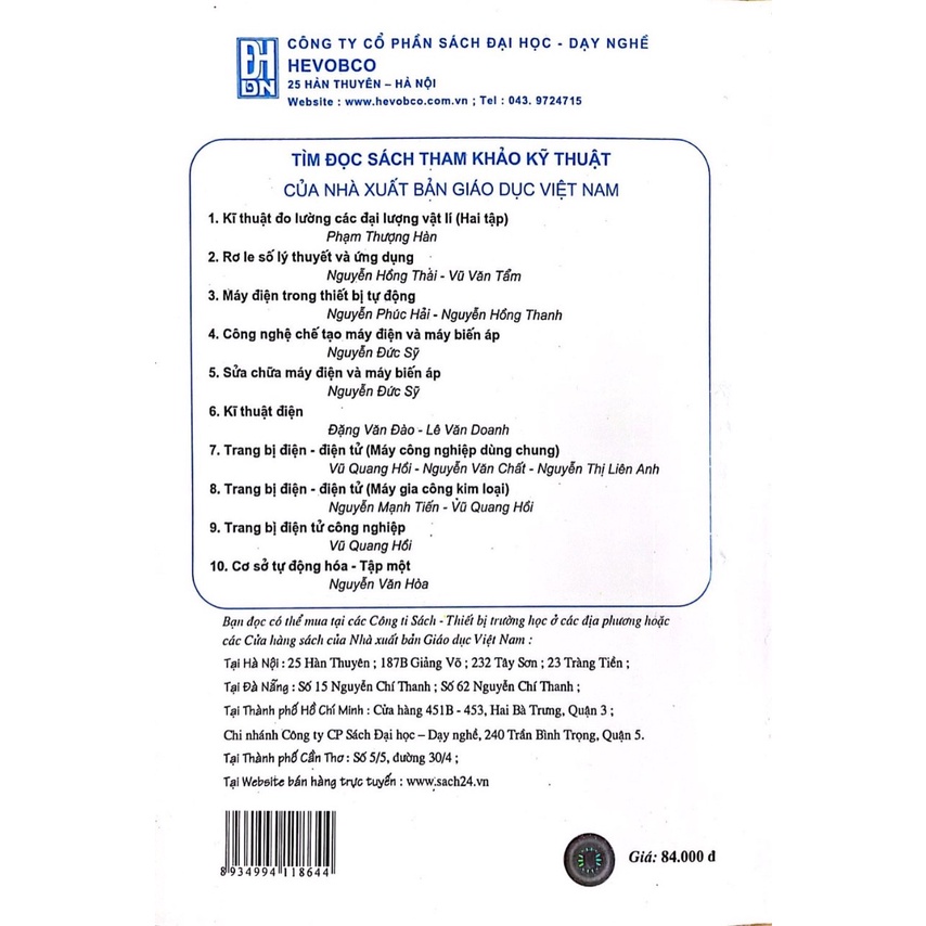 Sách - Trang Bị Điện - ĐIện Tử Công Nghiệp