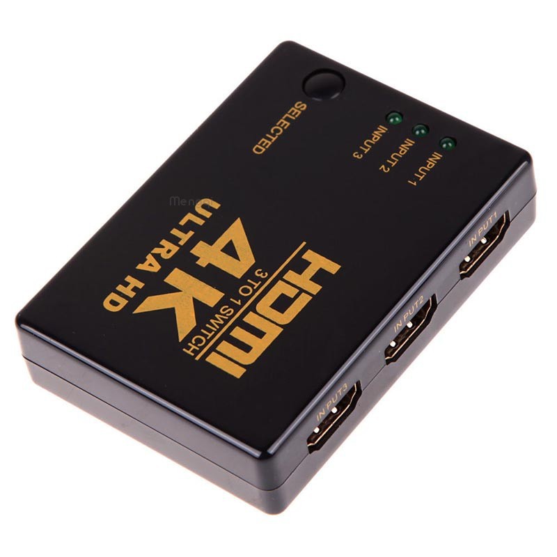 Mengqi✨4K*2K 3In 1Out Port HDMI Switch Switcher Hub Splitter Ultra HD for HDTV PC -dc3145 | BigBuy360 - bigbuy360.vn