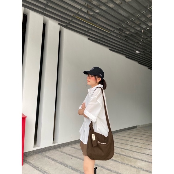 Túi Tote Đeo Chéo Canvas Buộc Dây “MINI Knot Messenger Bag”