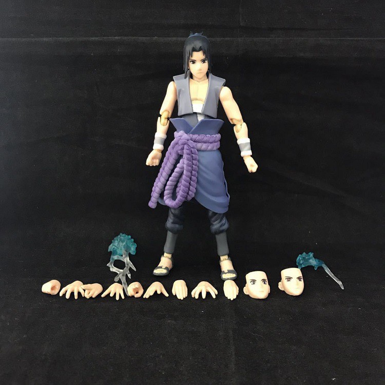 Mô hình khớp cử động Sasuke sắc nét từng chi tiết, khớp tốt, cao 15cm