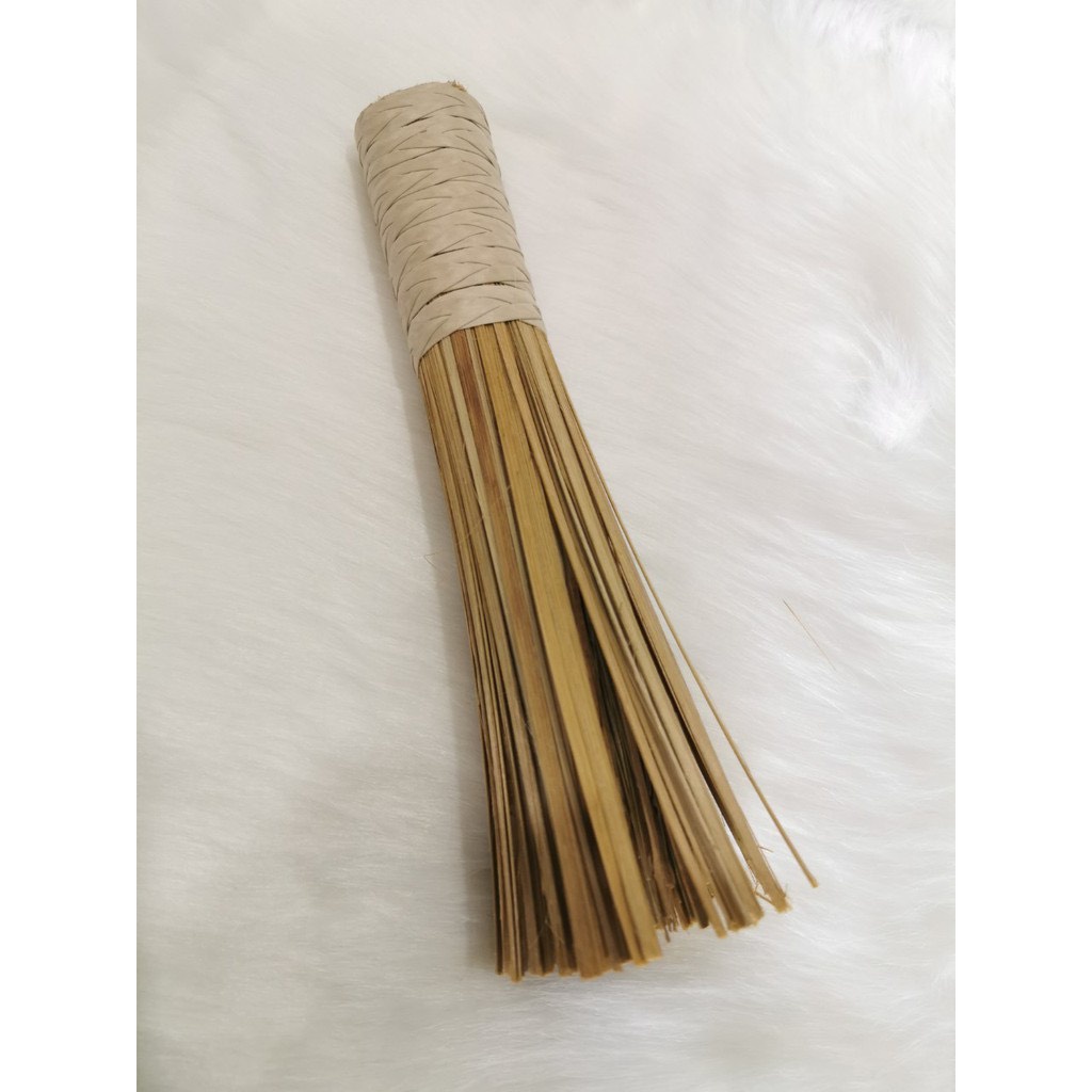 Combo 3 Chổi tre cọ chảo sắt/ Chổi tre rửa chảo/ Chổi tre chùi chảo 28cm