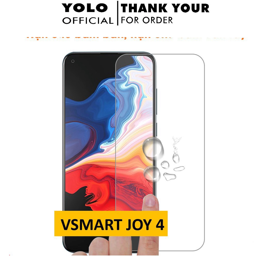 Kính Cường lực Vsmart Live 4 Joy 4 Full màn Trong Suốt Cảm Ứng Siêu Mượt Cao Cấp Hạn Chế vân tay Tặng Kèm Khăn Lau [FM]