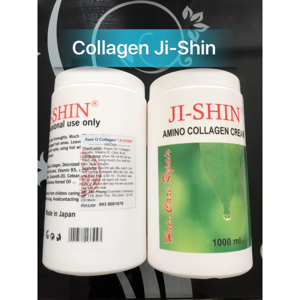 Hấp Phục Hồi Collagen jishin Nhật 1000ml