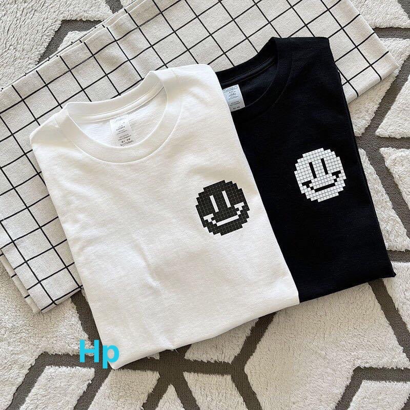 Áo phông mặt cười ghép hình in 2 mặt TH6