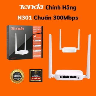 Bộ phát wifi Tenda N301 2 Râu Chuẩn N300Mbps, Tenda F9 Xuyên Tường Khỏe Chuẩn N600Mbps, tenda F6 - Hàng Chính Hãng