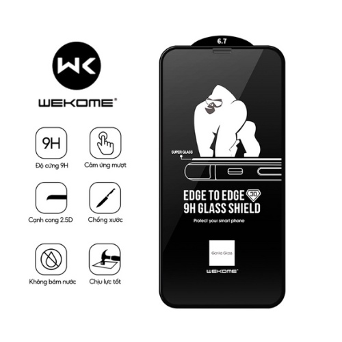 Kính cường lực kingkong chống nước chống xước chống va đập siêu bền cho iphone 7 8plus xsmax 14promax