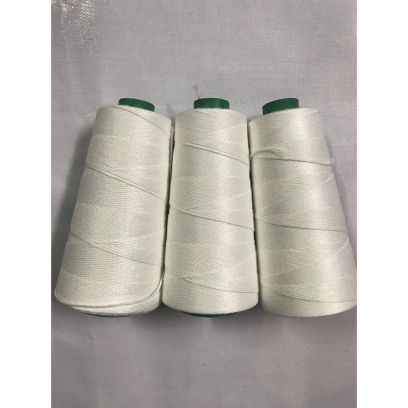 Chỉ cuộn máy may bao cầm tay giá rẻ cuộn lớn nặng 200g cuộn chỉ trắng giá 1 cuộn