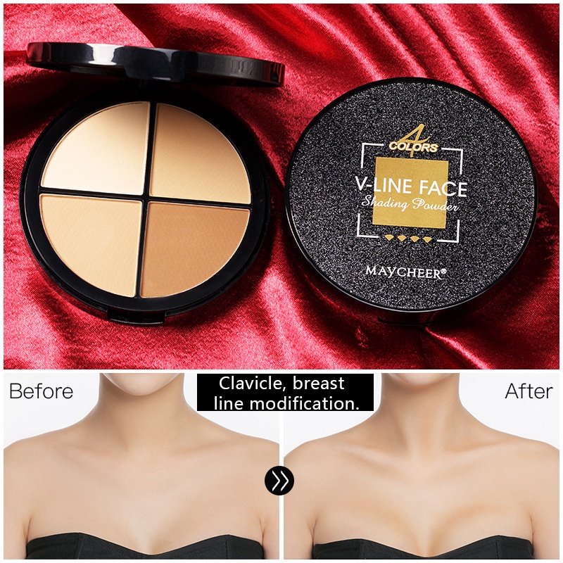 [Hàng mới về] Bảng phấn tạo khối bắt sáng sáng 4 màu thời trang trang điểm kháng nước lâu trôi | BigBuy360 - bigbuy360.vn