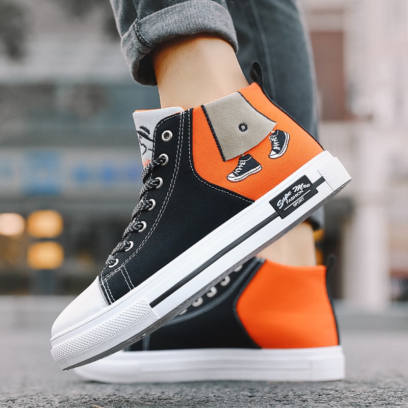 Giày Thể Thao Nam Nữ Cổ Cao Thời Trang Hàn | BigBuy360 - bigbuy360.vn