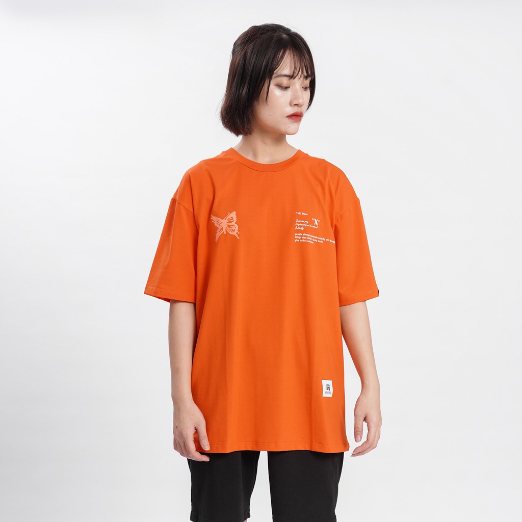 Áo thun unisex N7 Butterflyming phông tay lỡ nam nữ form rộng Oversize