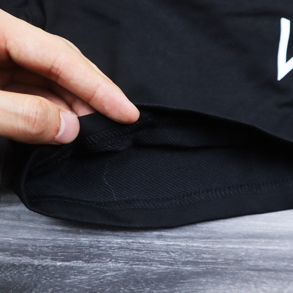 Quần tập gym nam LIKEFIT vải nỉ da cá in chữ VO khóa