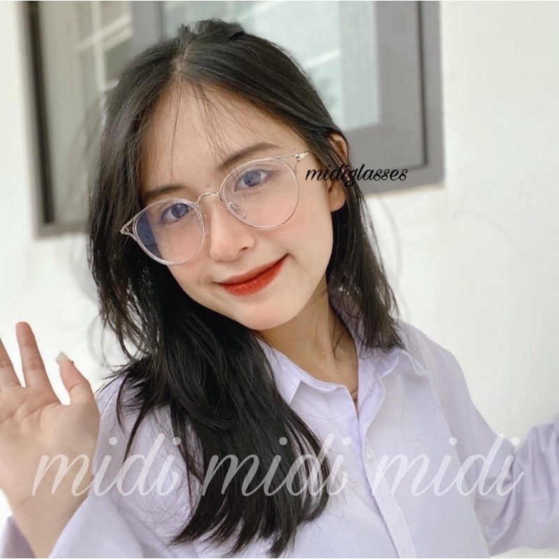 KÍNH TRÒN TAI MÈO DÁNG MỚI không độ