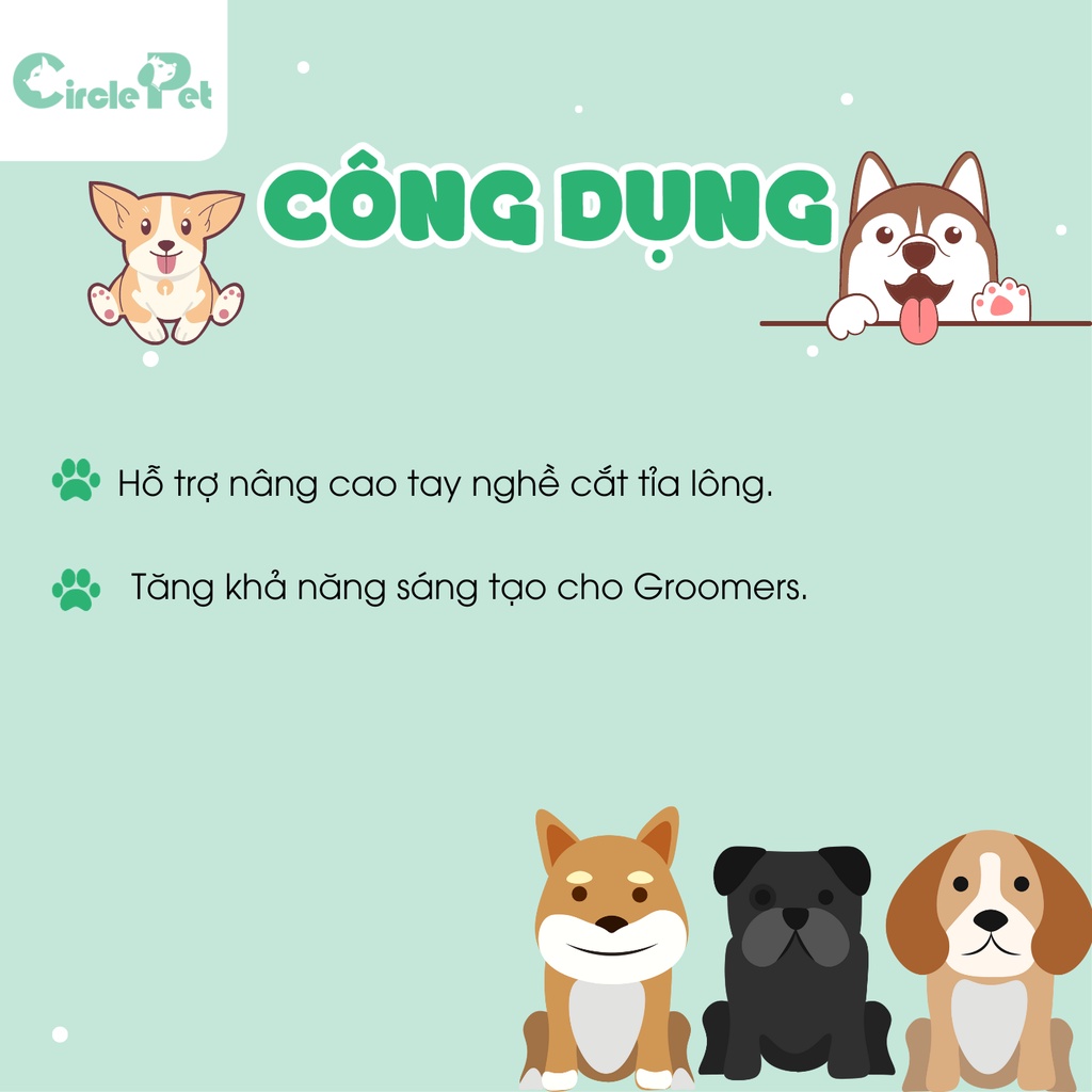 Lông Chó Giả Toàn Thân Poodle Lamb Whote JIANG18 Màu Đen Luyện Tập Thú Cưng Chuyên Nghiệp - Circle Pet