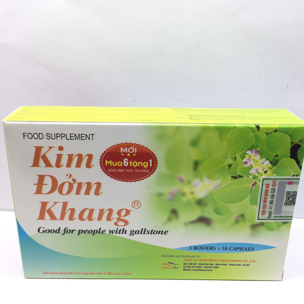 Kim Đởm Khang 3 vỉ 10 viên nang